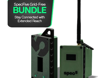 Grid-Free Bundle LoRa Meshtastic Mini Trekker and Beacon XL+ Off-Grid GPS Communication & Signal Booster for Camping and Survival