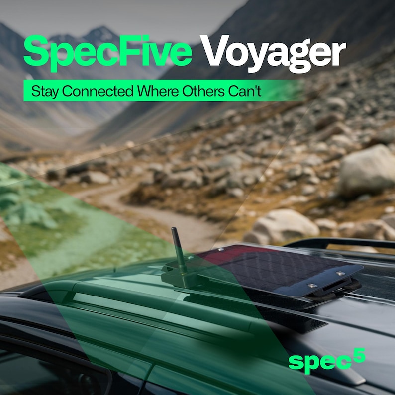Spec5 Voyager Solar-Powered Off-Grid LoRa GPS Meshtastic Node for Vehicles – Magnetic or Suction Mount | No Cell Service Required Bild 10