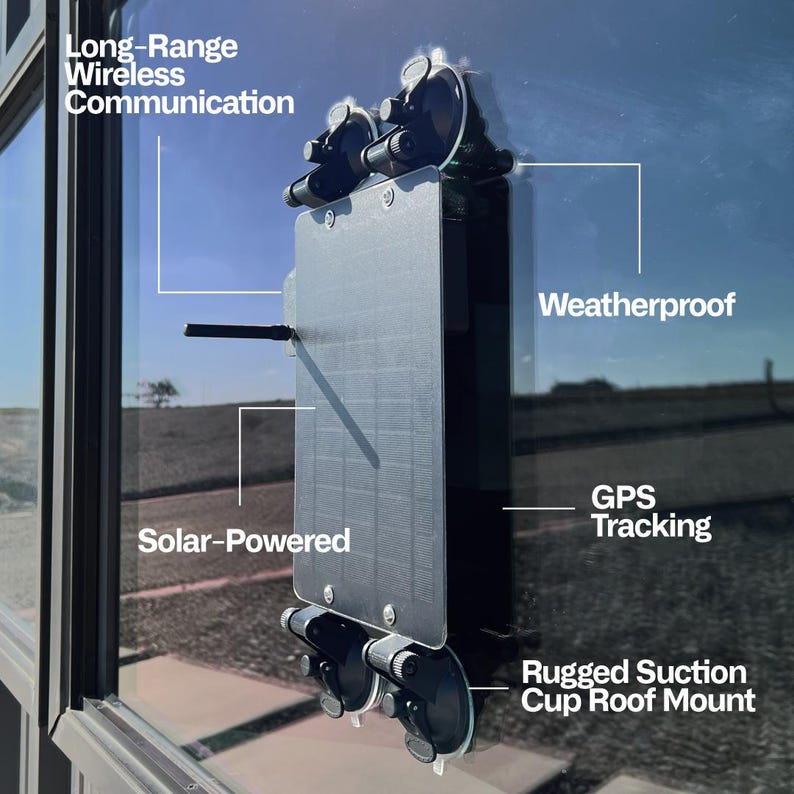 Spec5 Voyager Solar-Powered Off-Grid LoRa GPS Meshtastic Node for Vehicles – Magnetic or Suction Mount | No Cell Service Required Bild 4