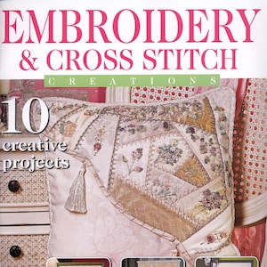 Embroidery and Cross Stitch PDF Magazine, Embroidery Pattern Ebook Digital Download