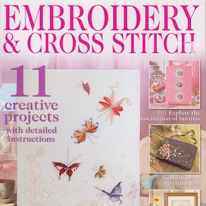Embroidery and Cross Stitch PDF Magazine, Embroidery Pattern Ebook