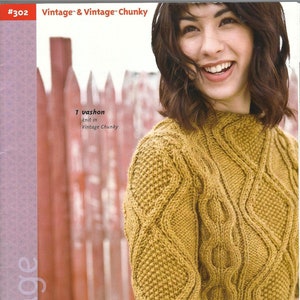 vintage womens sweater, cardigan, hats knitting pattern pdf, 9 design knitting pattern pdf, vintage chunky sweater pattern, instant download