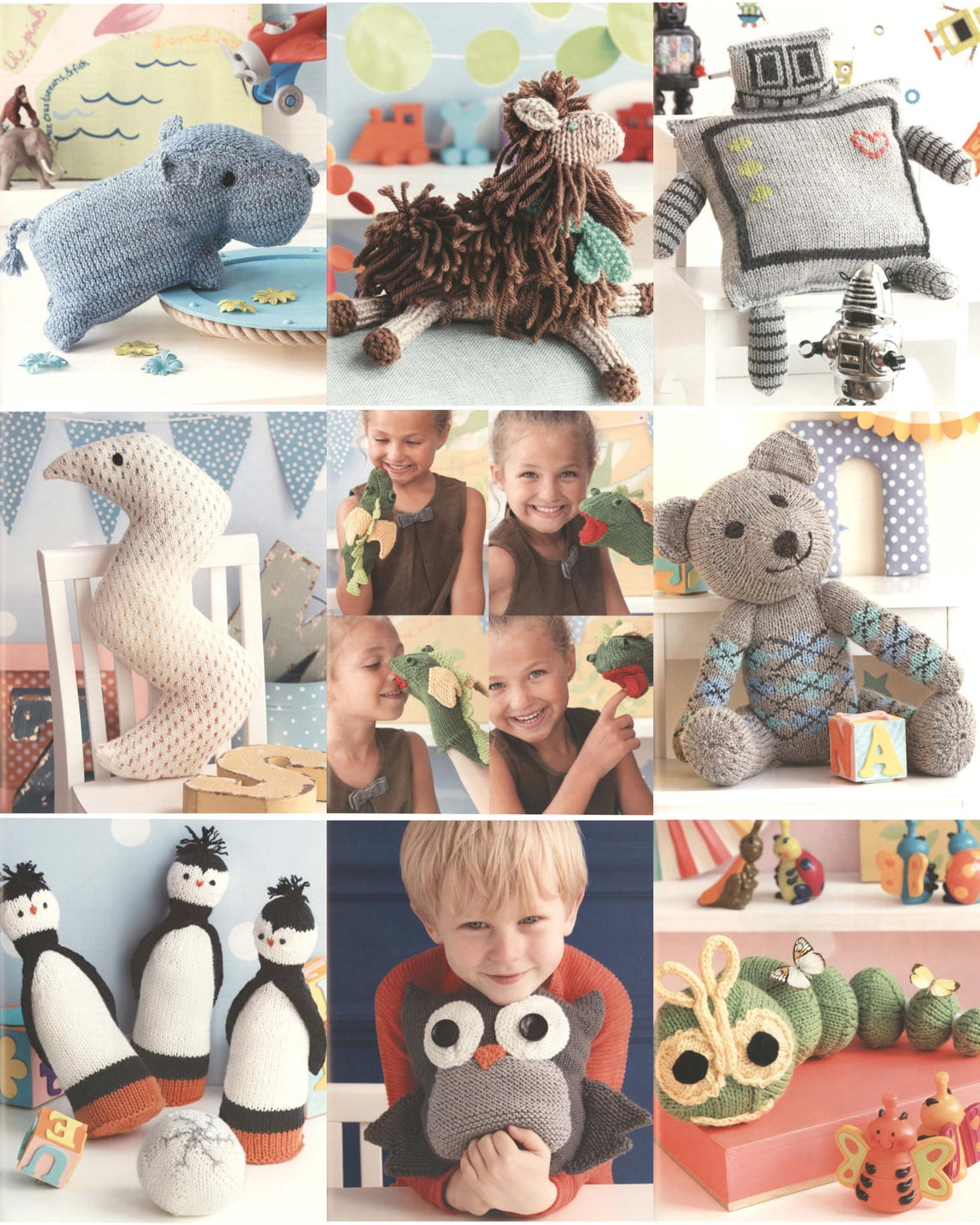 Kids Knitted Toys Knitting Pattern Pdf, 60 Quick Knitted Toys Knitting ...