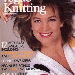 vintage knitting and crochet pattern pdf magazine, 38 vintage crochet and knitting patterns, vogue knitting 1986 spring summer pdf