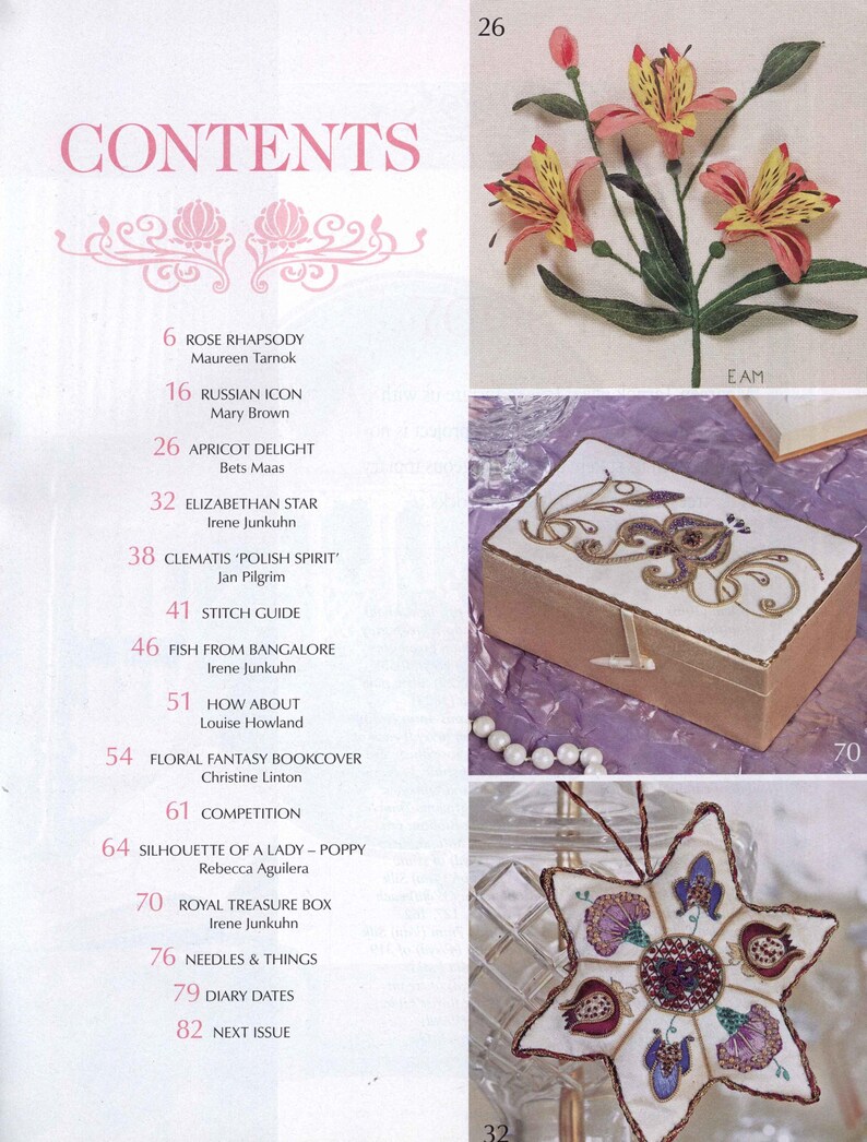 Stumpwork and Goldwork Embroidery PDF Magazine, Embroidery Pattern ...
