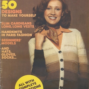 vintage knitting and crochet pattern pdf magazine, 50 vintage crochet and knitting patterns pdf, 1970s vintage knitting pattern book
