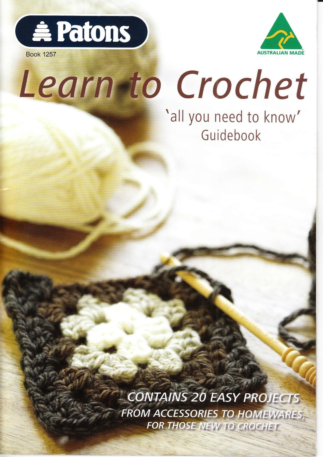 Learn to Crochet Ebook Pdf, All You Need to Know Guidebook, 20 Easy