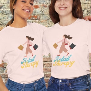 Retail Therapy t-shirt, shopping