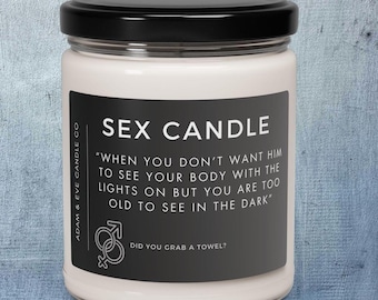Adult Humor Sex Candle for Bedroom, Sarcastic Offensive Gag Gift, Funny Candle