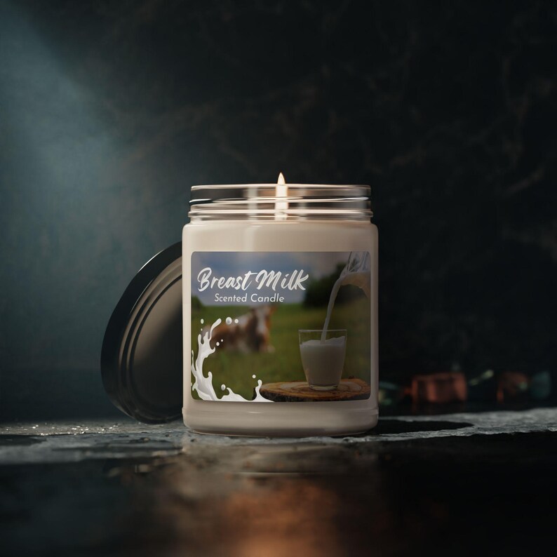 Breast milk, Breast feeding, Sarcastic, Adult Humor, Gag gift, Candle image 10