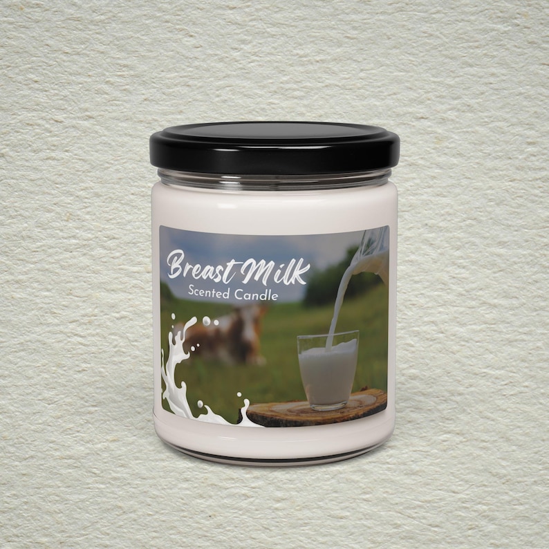 Breast milk, Breast feeding, Sarcastic, Adult Humor, Gag gift, Candle image 4