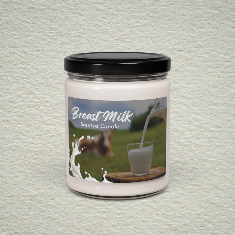 Breast milk, Breast feeding, Sarcastic, Adult Humor, Gag gift, Candle image 2