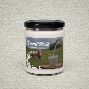 Breast milk, Breast feeding, Sarcastic, Adult Humor, Gag gift, Candle image 3