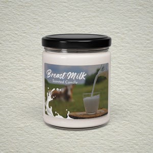 Breast milk, Breast feeding, Sarcastic, Adult Humor, Gag gift, Candle image 8