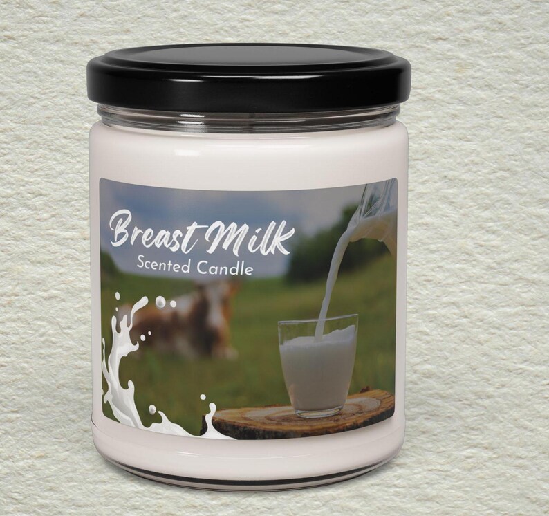Breast milk, Breast feeding, Sarcastic, Adult Humor, Gag gift, Candle image 1