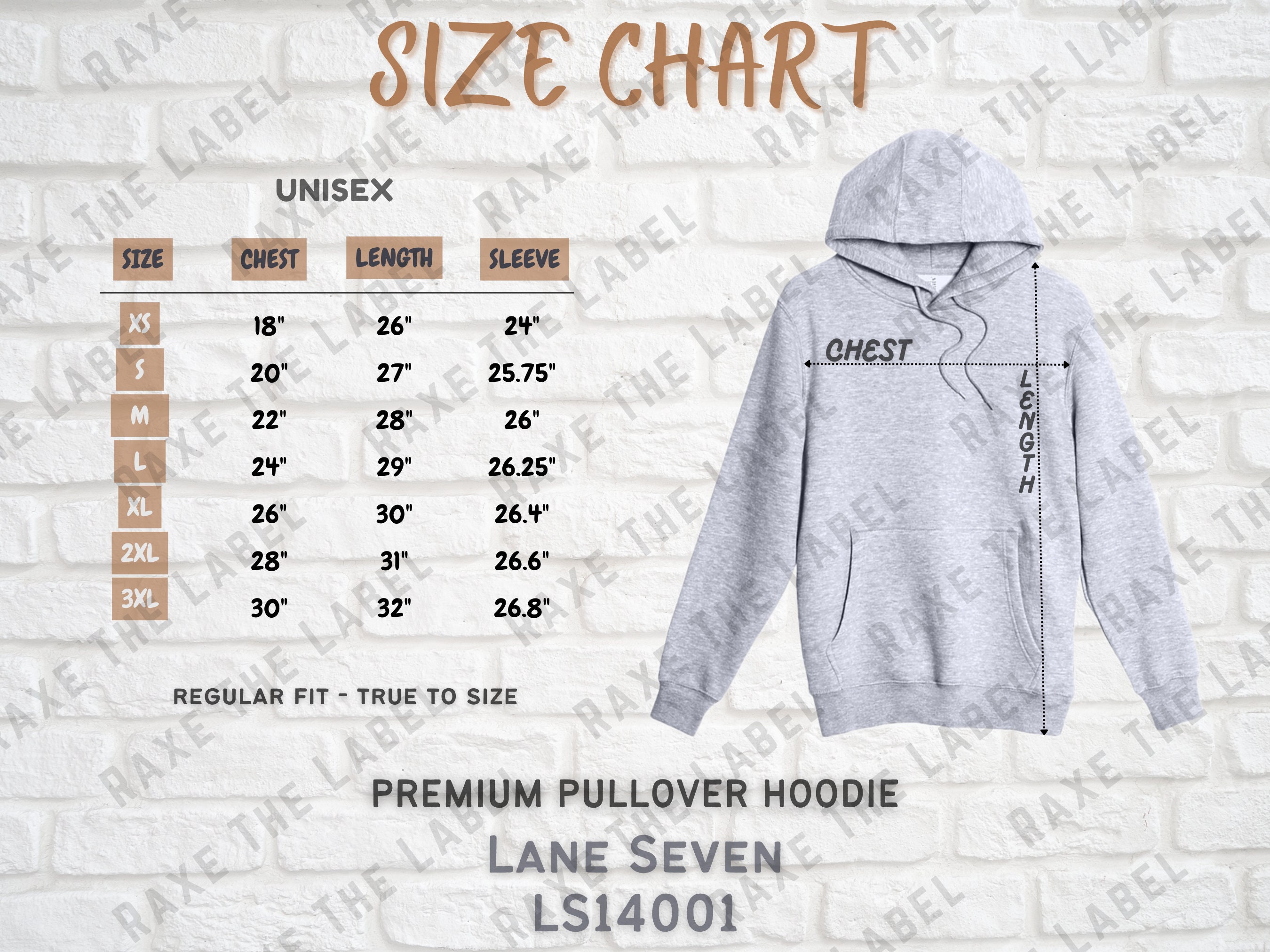 Lane Seven Sizes - Lane Seven Crop - Three Panel Fleece Hoodie