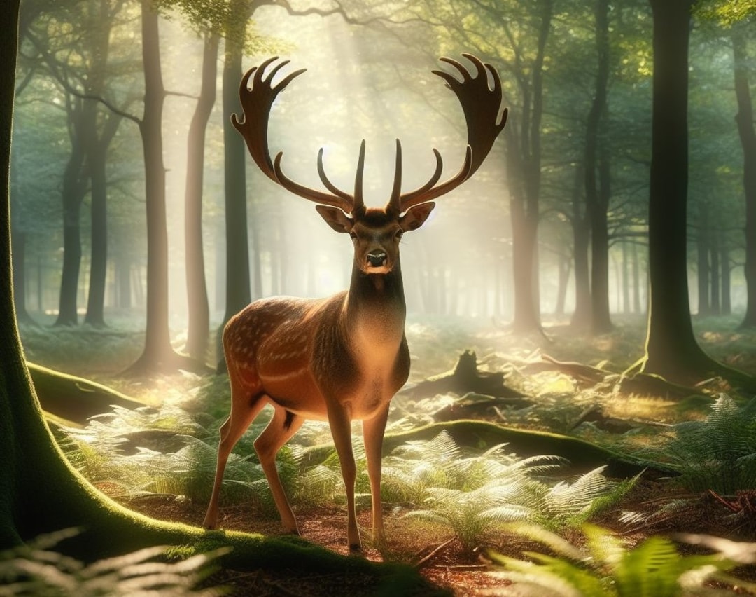 The Unknown Deer - Phone/computer Wallpaper - Etsy