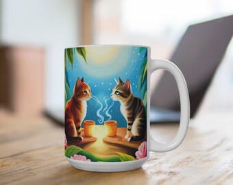 Mug 15oz That's Purrfect! Cats in love Mug