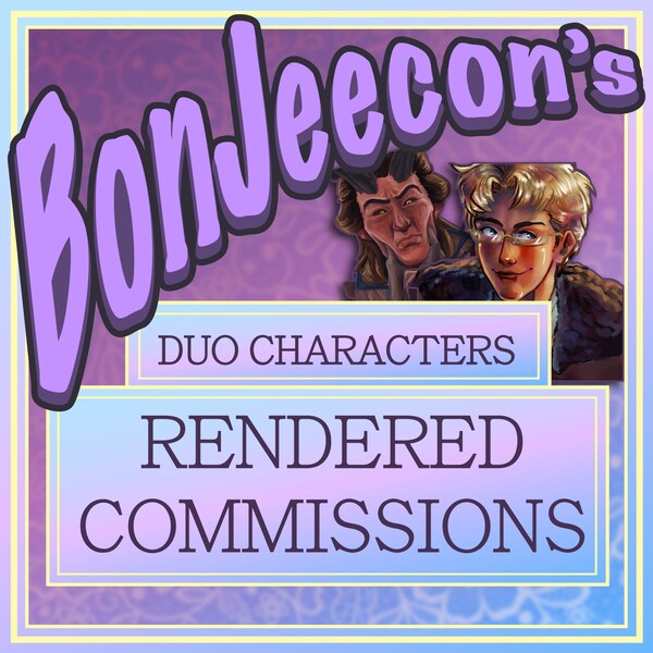 Duo Character Rendered Commissions - Open Slots