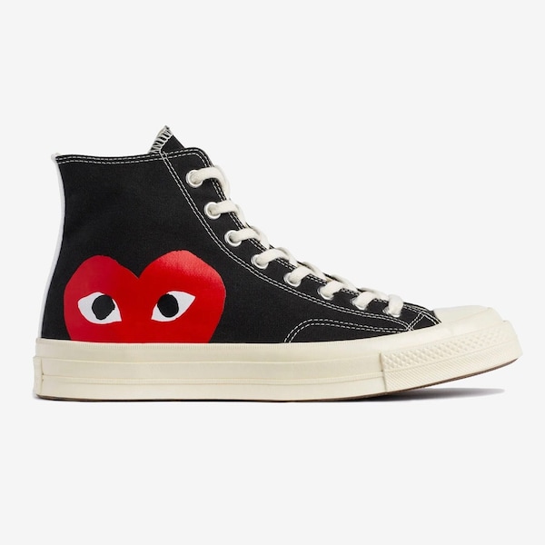 Comme des Garcons play x Converse high-top Trainers - Black - Size 3 - 10.5 UK