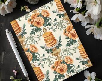 Hardcover Journal with Romantic Rococo Pancake Dream Journal Daily Diary Recipe Book Spell Book