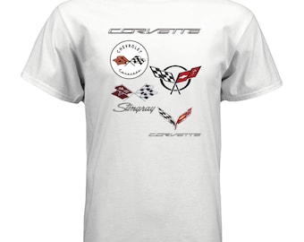 Corvette Classic Emblems Cotton T-Shirt