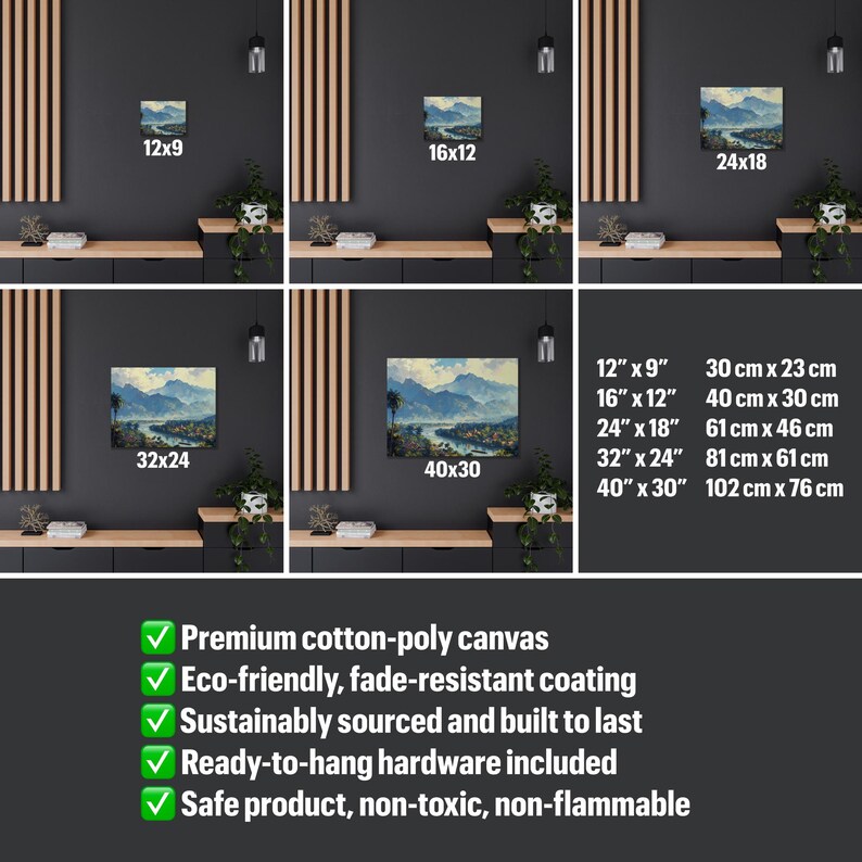 Test 3 mockup for Catchy Laos Canvas Wall Art Nostalgic Luang Prabang Detailed Painting for Living Room Decoration Glittering, Inexpensive Canvas Wall Artwork
