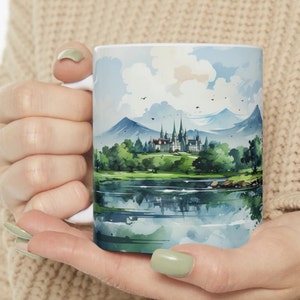 Ireland Coffee Tea Mug, 11 oz, white