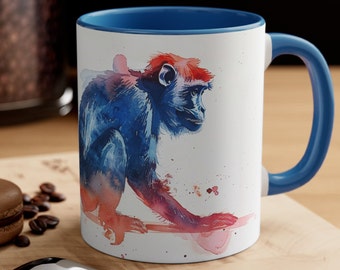 Impresionante taza de mono / Amante de los animales, taza de café, taza de té, naturaleza, presente, regalo, cumpleaños, vacaciones, hermosas tazas, popular