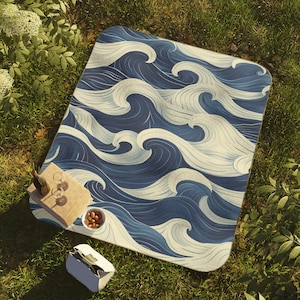 Waterproof Beach Picnic Blanket | Roll Up Camping Mat, Foldable Beach Mat, Large, Soft, Travel, Summer, Family, Lightweight, Portable