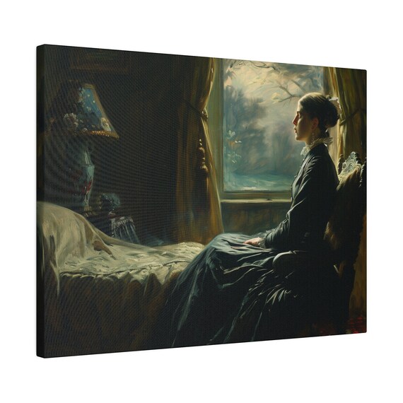 フローレンス・ナイチンゲールのキャンバス壁アート、ヴィンテージ看護