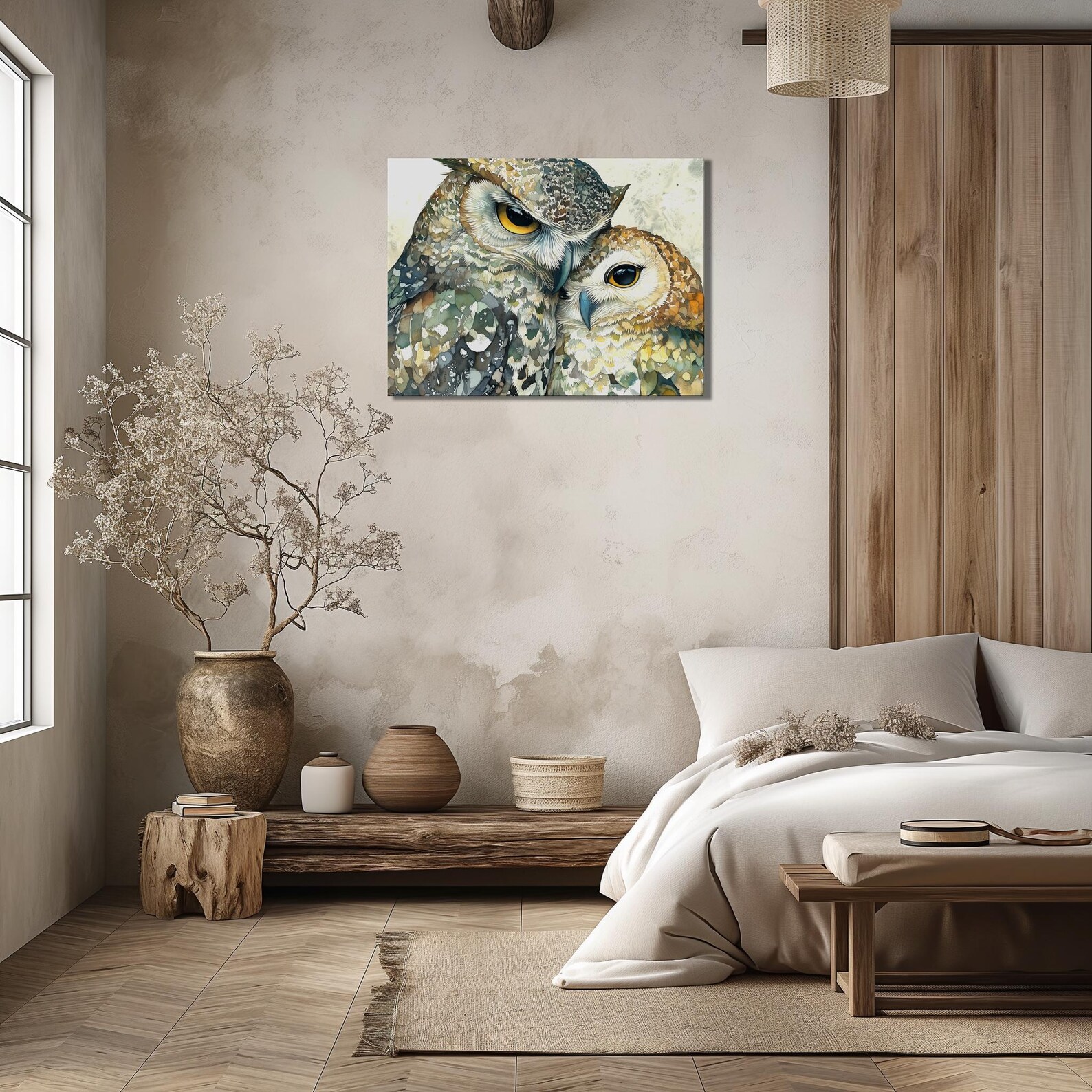 Enchanting Owl Canvas Wall Art Rich Colors Extreme Detail Animal Lover ...