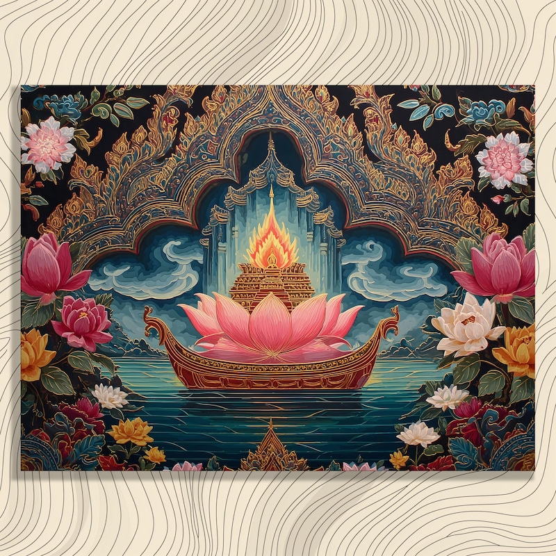 thai-lotus-painting-etsy