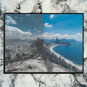Brazil Canvas Wall Art, Colorful and Modern Landscape Art for Home, Stylish South American Painting, Unique Wall Decor, Vibrant Brazilian