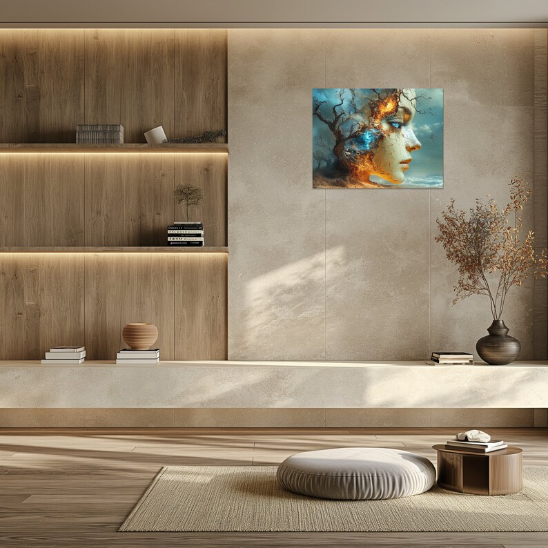 Dreamscape Canvas Wall Art, Vibrant Dali Style Decor for Home and