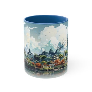 Vietnam Coffee Tea Mug, 11 oz, colored