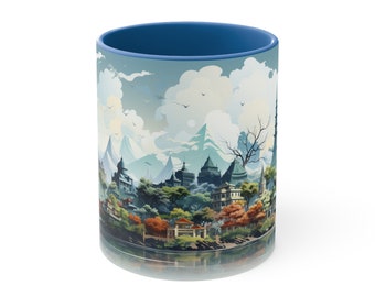 Vietnam Coffee Tea Mug, 11 oz, colored