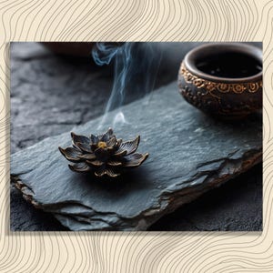 Zen Lotus Canvas Wall Art – Tranquil Meditation Decor Print Spa Decor Yoga Studio Decor Mindfulness Wellness Gift Botanical Lotus Print