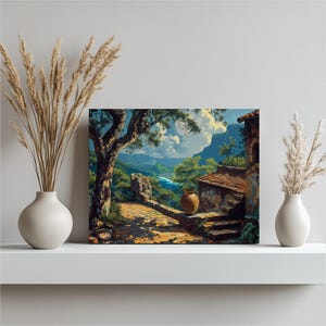 Honduras Canvas Wall Art Nostalgic Copan Ruins Detailed Oil Paint Lenca Pottery High Resolution Realistic Decor, Artwork for Home and Office