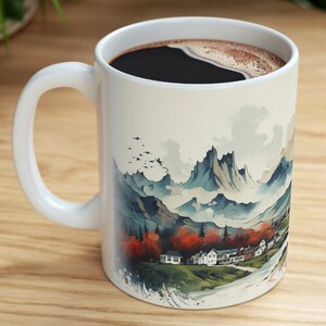 Chile Coffee Tea Mug, 11 oz, white
