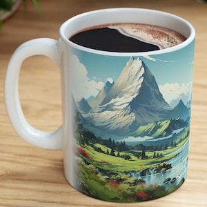 Switzerland Coffee Tea Mug, 11 oz, white