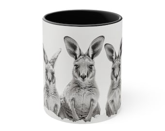 Kangaroos Mug Coffee Mug Tea Cup Cute Pets Animals Present Gift Birthday Holiday Vacation Beautiful Mugs Family Trending Art Popular Design