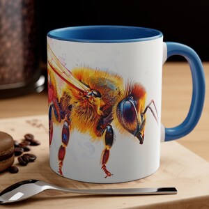 Stunning Bee Mug | Animal Lover, Coffee Mug, Tea Mug, Nature, Present, Gift, Birthday, Holiday, Vacation, Beautiful Mugs, Popular