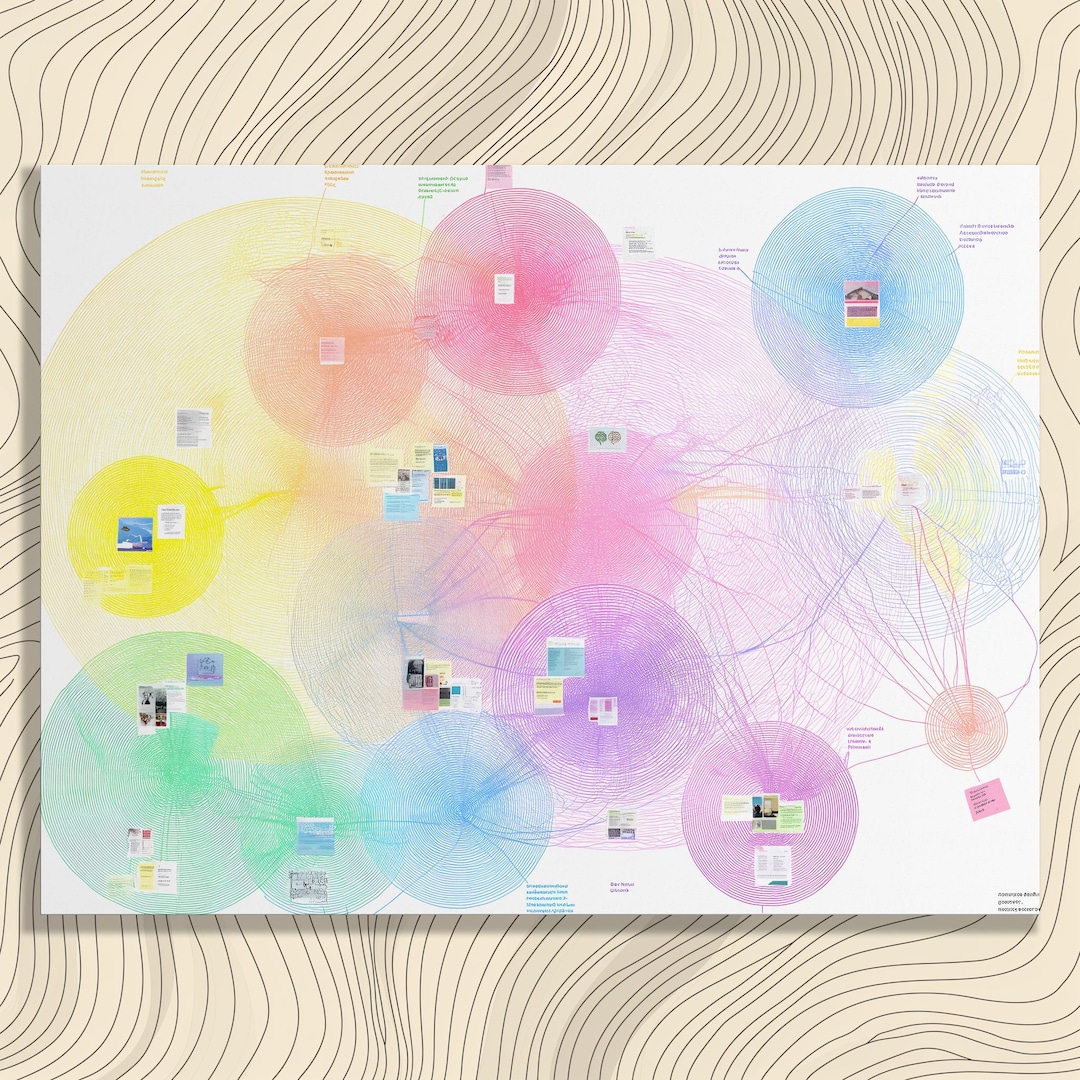 Abstract Data Visualization Canvas Wall Art – Network Diagram Knowledge ...