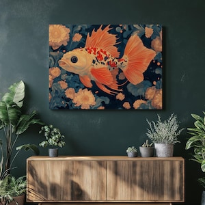 Kugelfisch Wandkunst, Wassertier Wohnkultur, Unterwasserwelt Malerei, farbenfrohe Meereskreaturen, Preiswerte Wandkunst