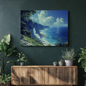 Beach Painting Coastal Wall Art Ocean Painting Ocean Artwork Seascape Art Beach Art Paintings Coastal Decor Beach Wall Art Beach Decor