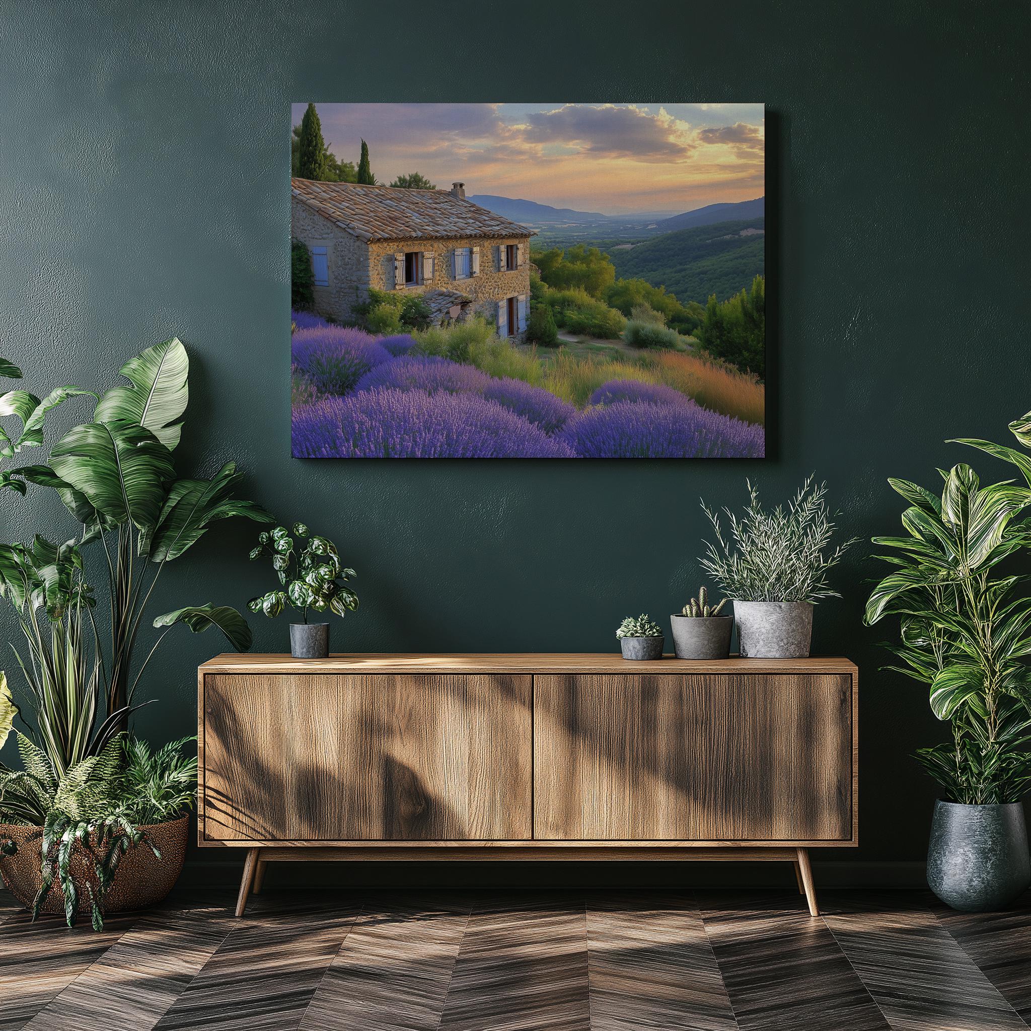 Provence Canvas Wall Art, France Landscape Painting Home Decor ...