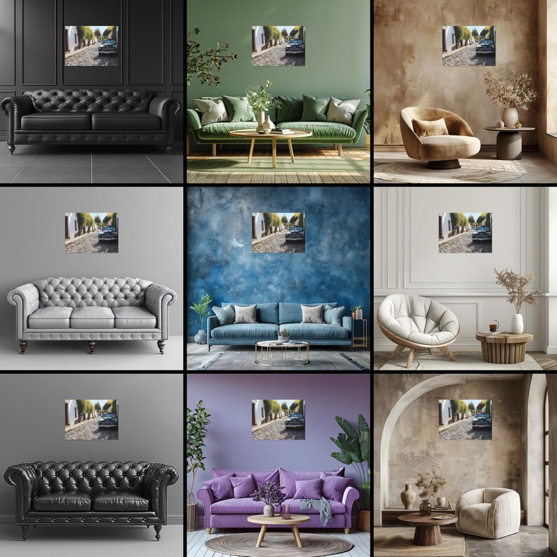 Uruguay Canvas Wall Art Vintage Vibes Colorful Colonia Charm Canvas