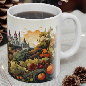 Spain Coffee Tea Mug, 11 oz, white