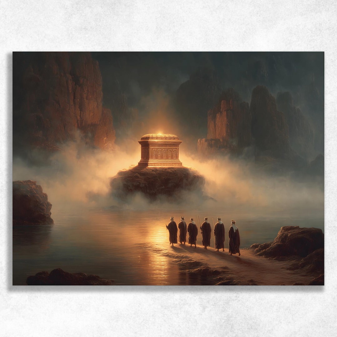 Ark of Covenant Canvas Wall Art - Dramatic Biblical Painting Print ...